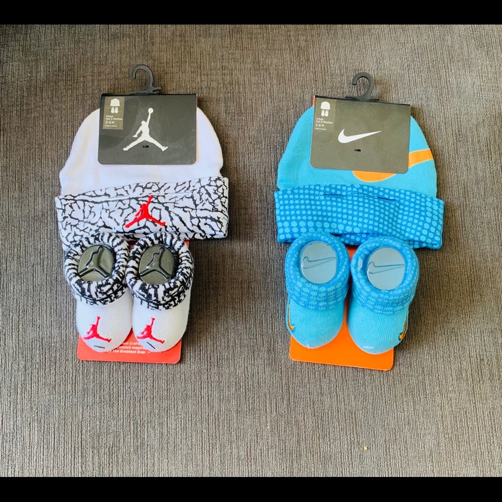 Baby hat set with matching socks